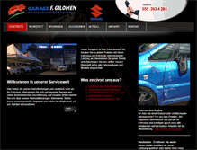 Tablet Screenshot of garagegilomen.ch